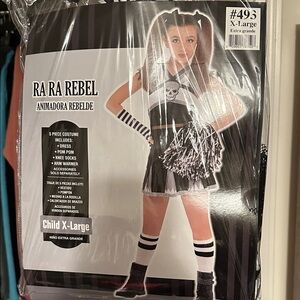 Spirit Ra Ra Rebel Kids Costume - Black and White